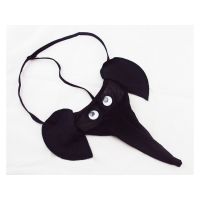 （情趣内衣）卡通性感男式情趣内裤大象丁字裤-黑色新品